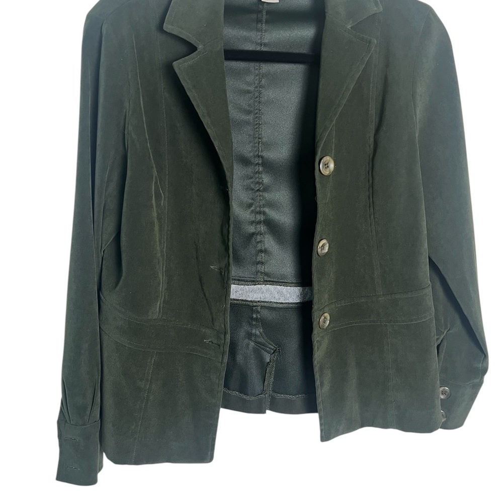 Chic Green Blazer by Notations Petite size PS